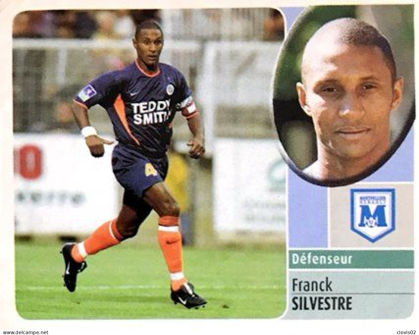 159 Franck Silvestre - Montpellier Herault SC - Panini France Foot 2003 Sticker Vignette - French Edition