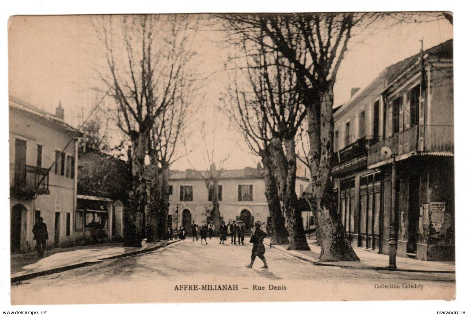 Alger Miliana  , Affre Milianah , Rue Denis - Alger