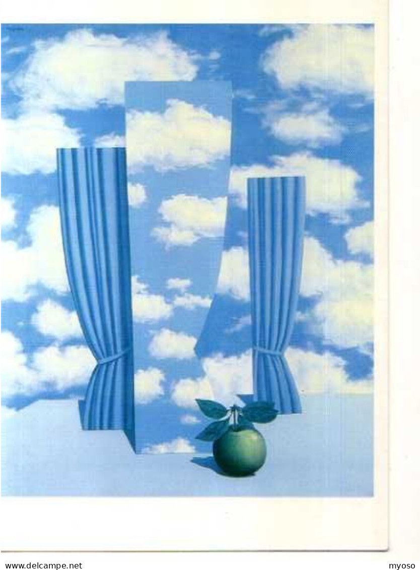 MAGRITTE Le Beau Monde, Pomme, Rideaux - Peintures & Tableaux