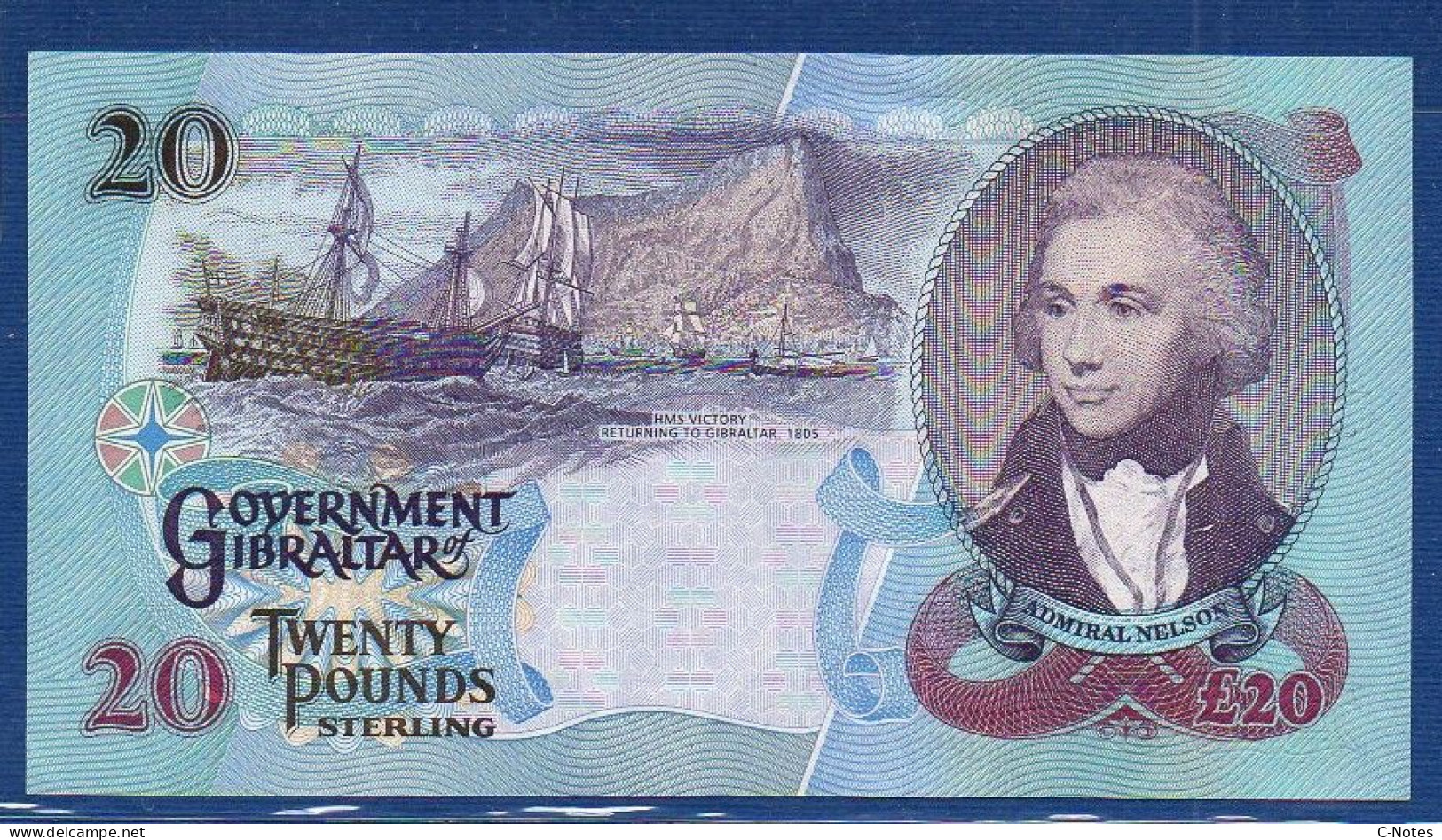 GIBRALTAR - P.33 – 20 Pounds 2006 UNC, S/n AB583018 - Gibilterra