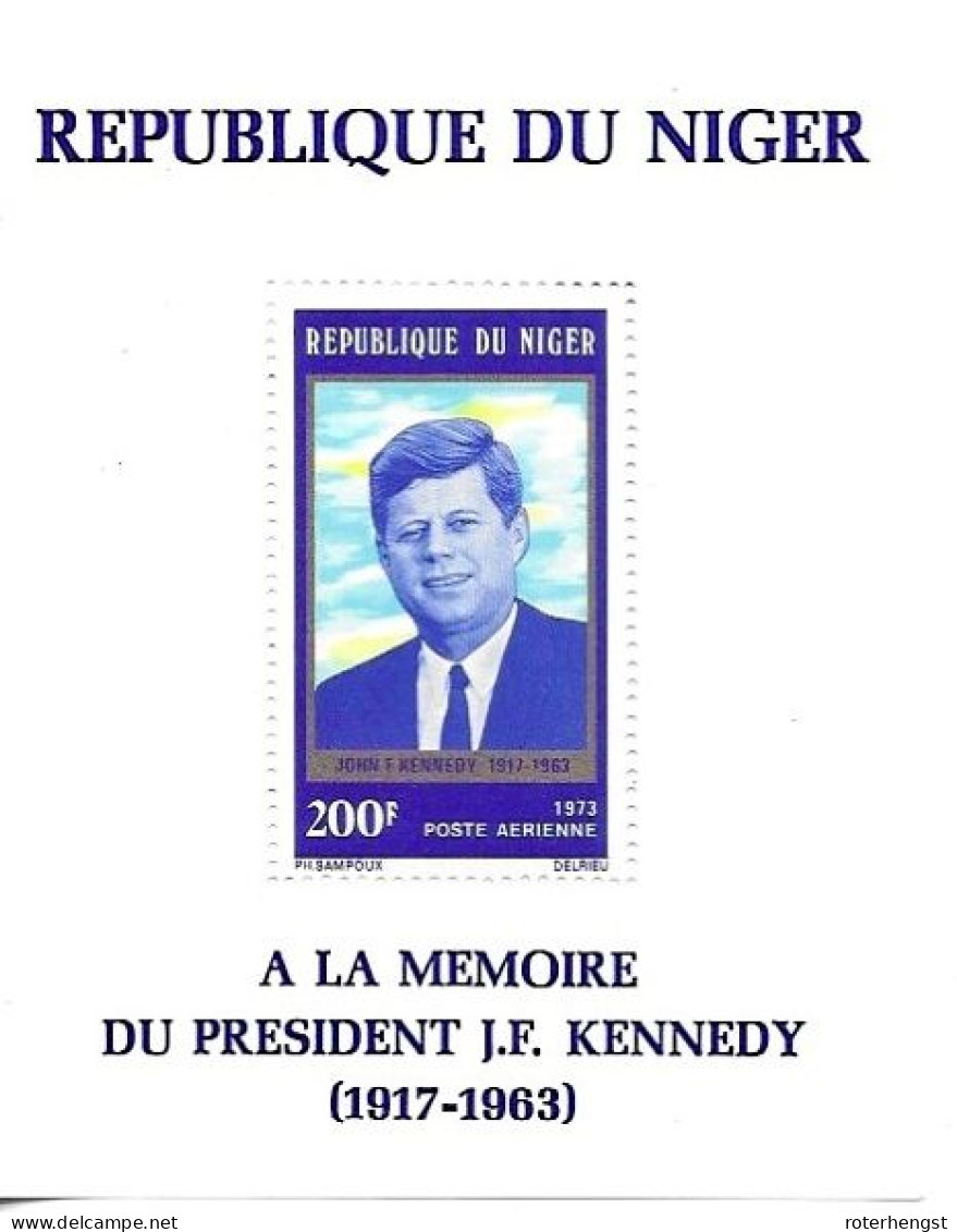 Niger Mnh** 1973 Sheet With Kennedy - Niger (1960-...)