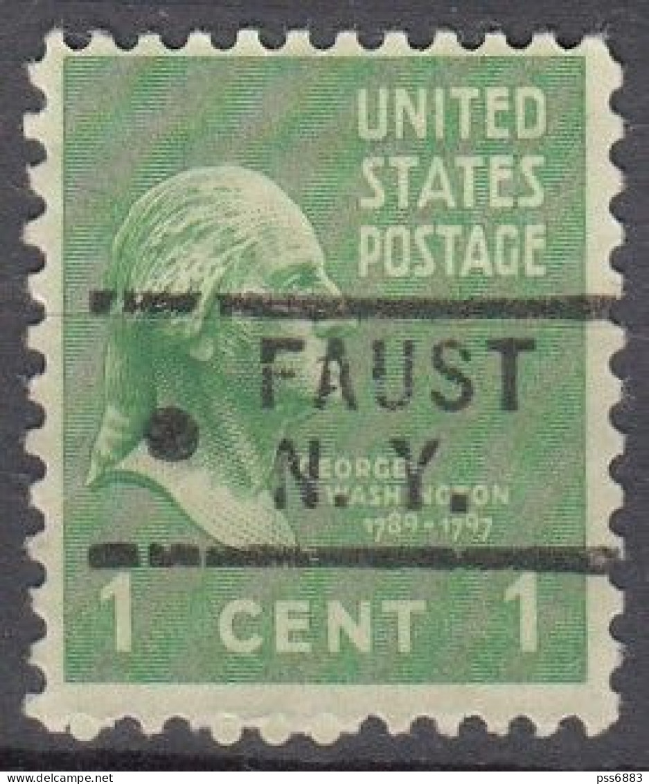 USA LOCAL Precancel/Vorausentwertung/Preo From NEW YORK - Faust - Type: 729 - Préoblitérés