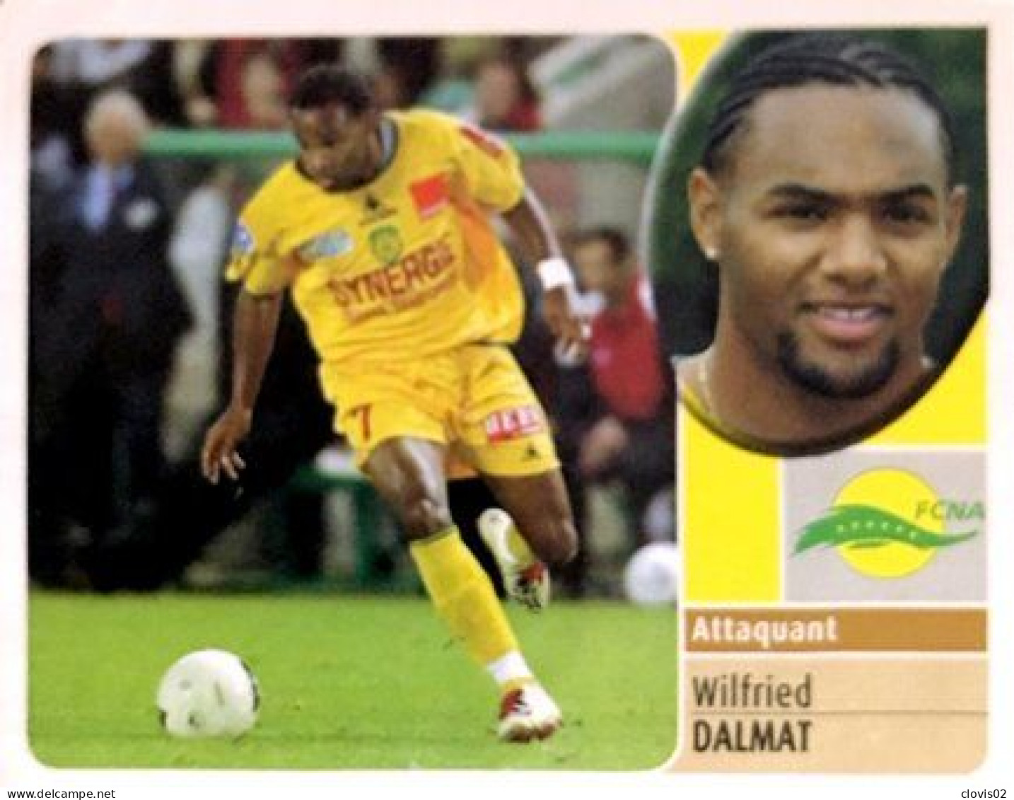 179 Wilfried Dalmat - FC Nantes - Panini France Foot 2003 Sticker Vignette - Edition Française