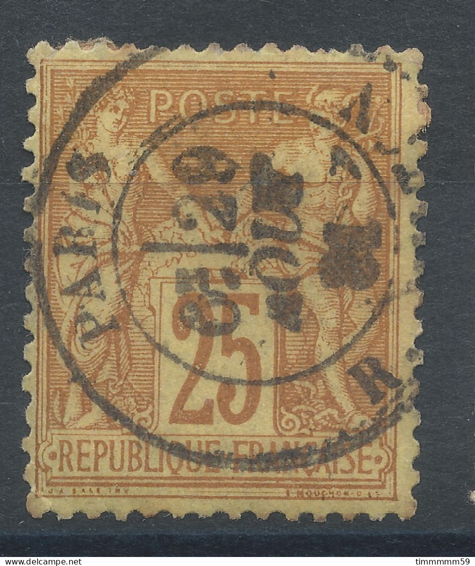 Lot N°82855   N°92, Oblitéré Cachet à Date De PARIS ( R. MILTON ) Du 29 Aout. 1881 - 1876-1898 Sage (Tipo II)