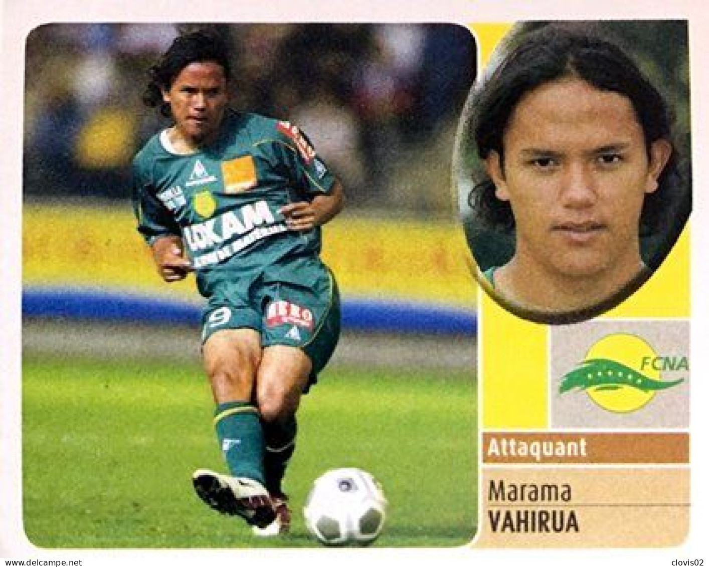 182 Marama Vahirua - FC Nantes - Panini France Foot 2003 Sticker Vignette - Französische Ausgabe