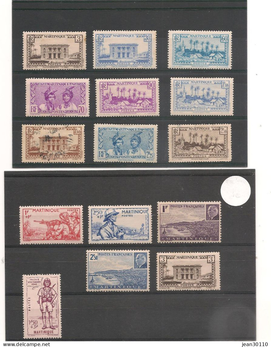 MARTINIQUE  1939/41 LOT * Et Oblitérés - Unused Stamps