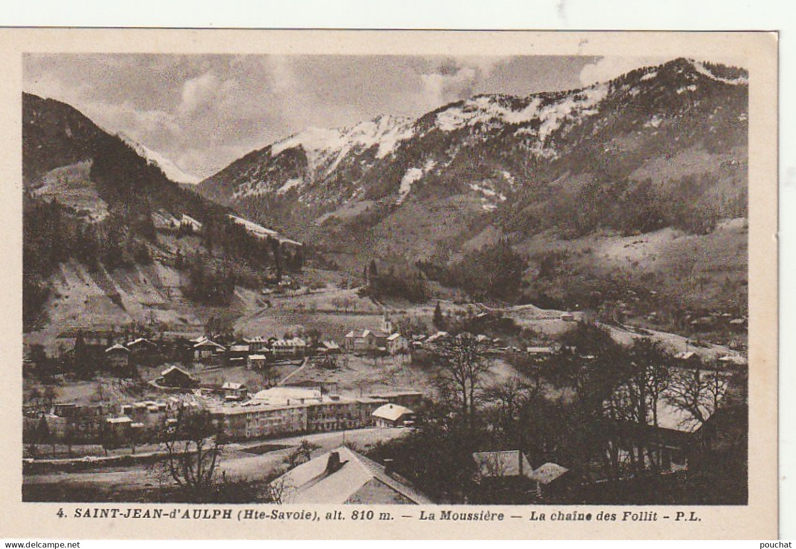 IN 24-(74) SAINT JEAN D'AULPH - LA MOUSSIERE -  LA CHAINE DES FOLLIT - 2 SCANS - Saint-Jean-d'Aulps