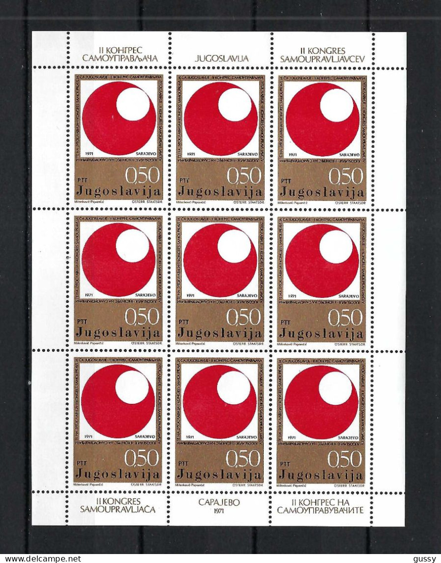 YOUGOSLAVIE Ca.1969: Minifeuille De 9 TP Neufs** - Unused Stamps