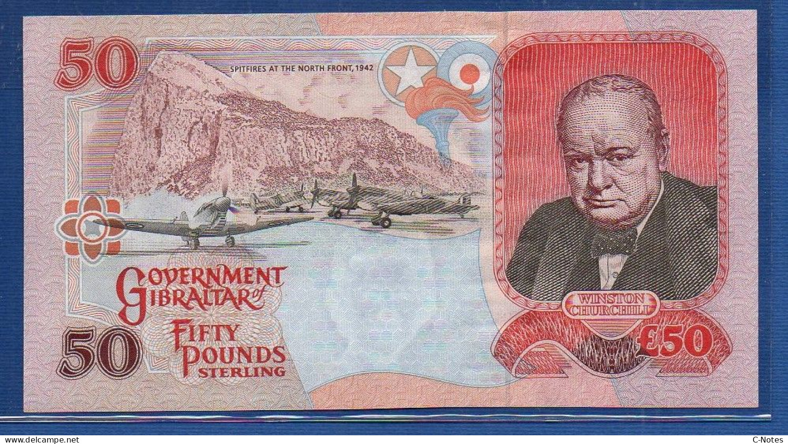 GIBRALTAR - P.34 – 50 Pounds 2006 UNC, S/n AA195262 - Gibraltar