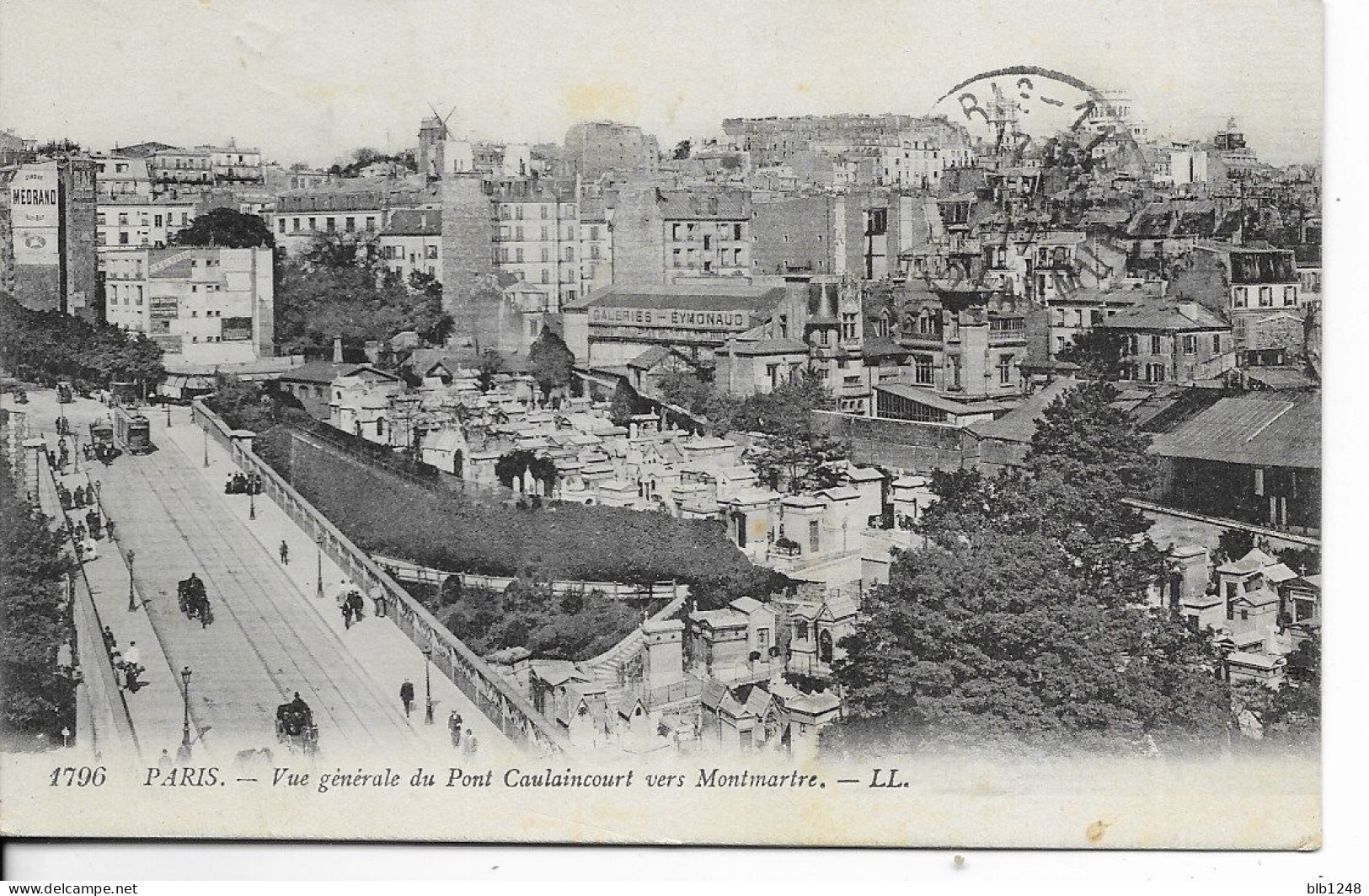 [75] Paris Vue Generale Du Pont Caulaincourt Vers Montmartre - Ponti