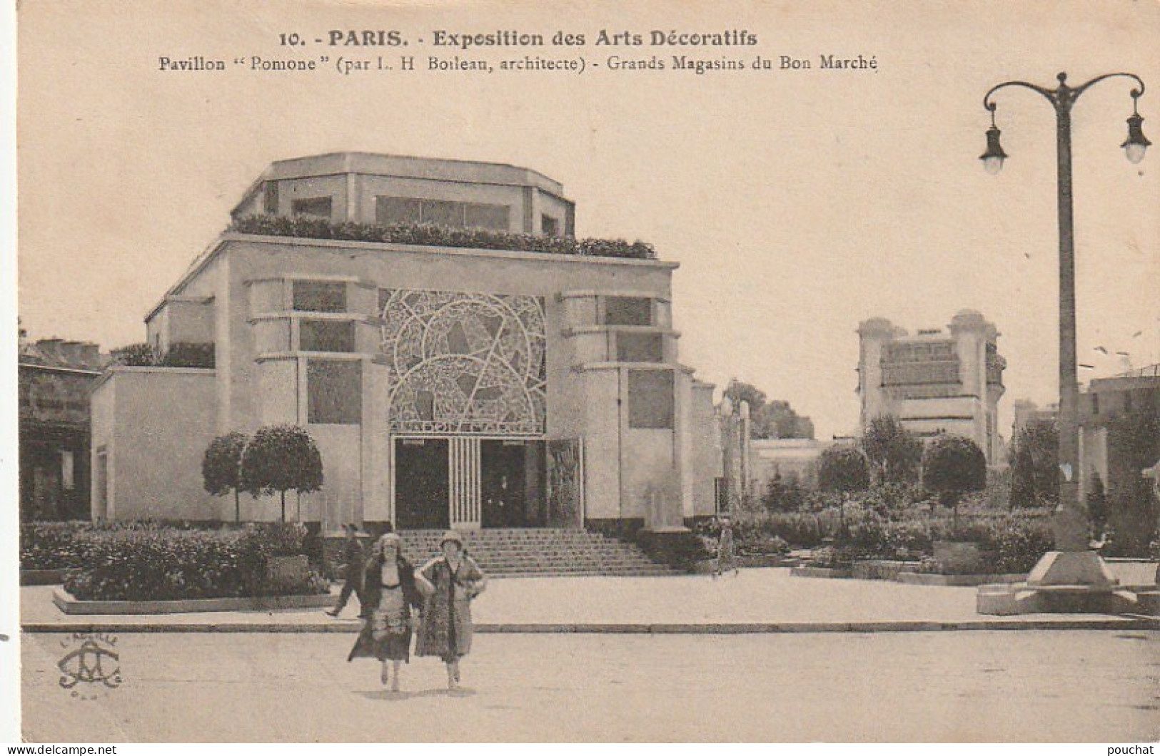 IN 26 - (75) PARIS -  EXPOSITION DES ARTS DECORATIFS - PAVILLON " POMONE " - GRANDS MAGASINS DU BON MARCHE - 2 SCANS  - Exhibitions