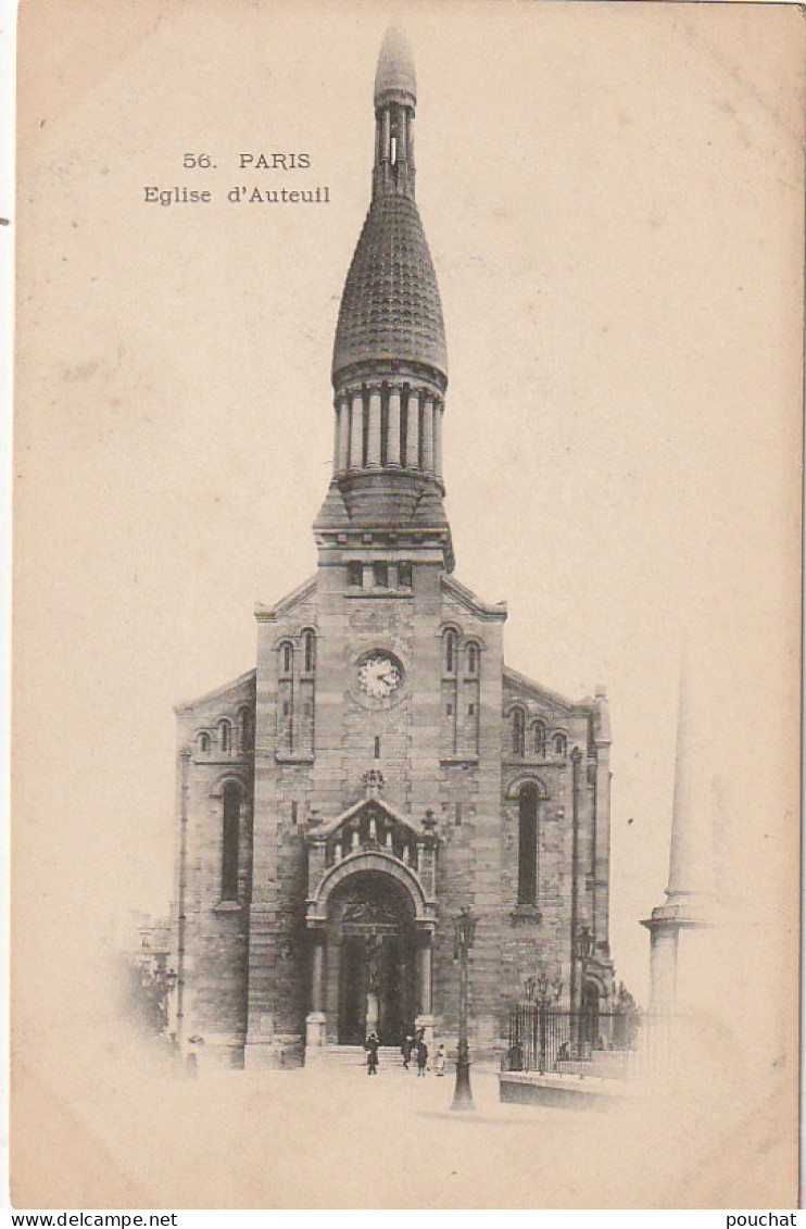 IN 26 - (75) PARIS  - EGLISE D'AUTEUIL - 2 SCANS  - Eglises