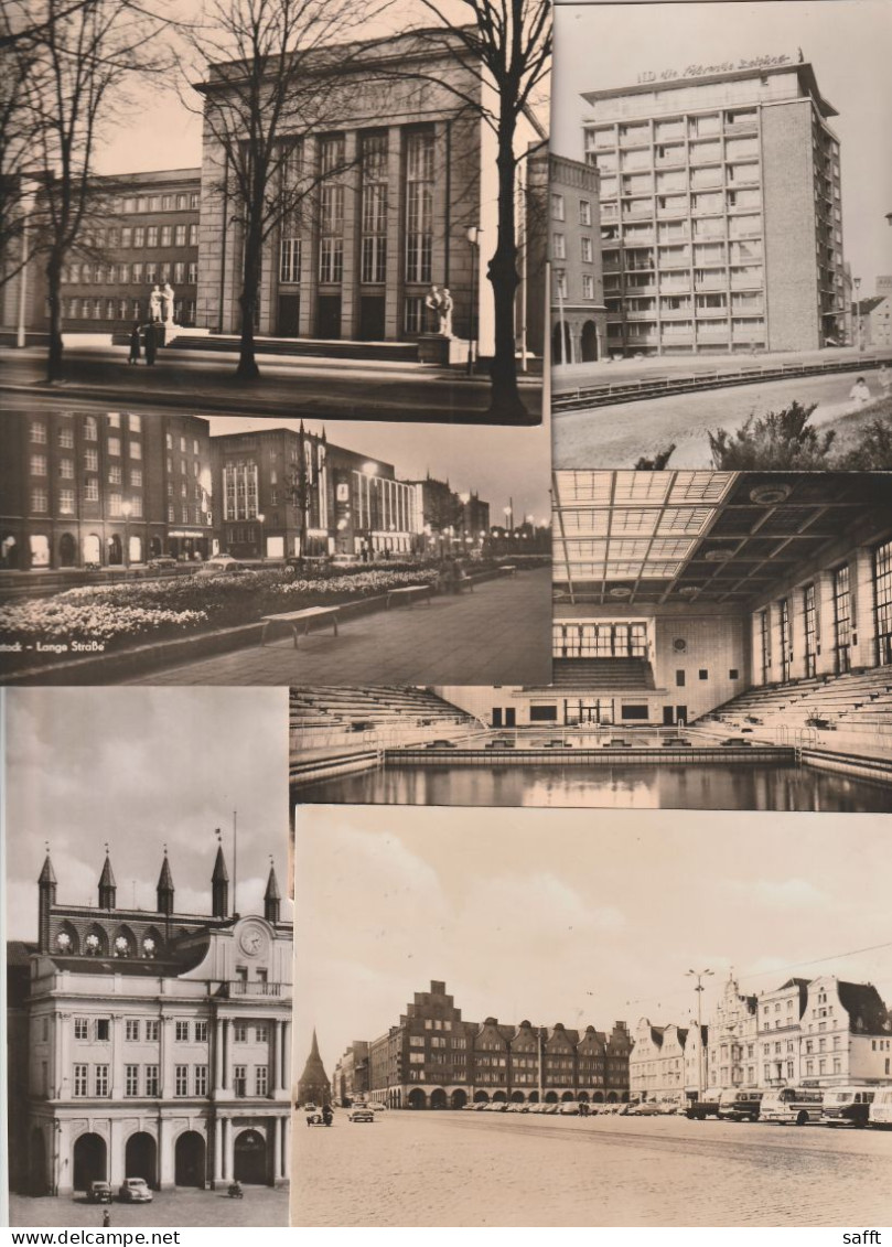 Lot Mit 53 Ansichtskarten Rostock, DDR-Zeit - Collections & Lots