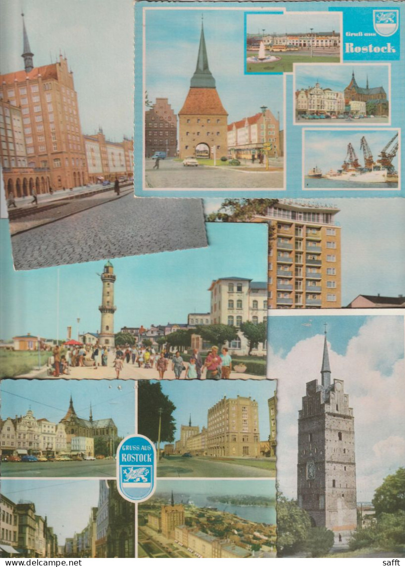 Lot Mit 53 Ansichtskarten Rostock, DDR-Zeit - Collezioni E Lotti