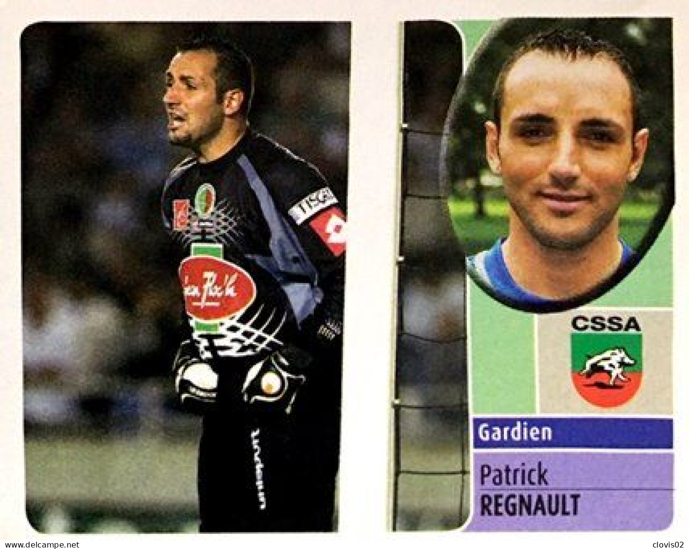 225 Patrick Regnault - CS Sedan Ardennes - Panini France Foot 2003 Sticker Vignette - Französische Ausgabe