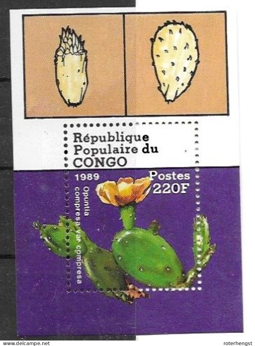 Niger Mnh** 1989 Cactus Sheet - Nuevas/fijasellos