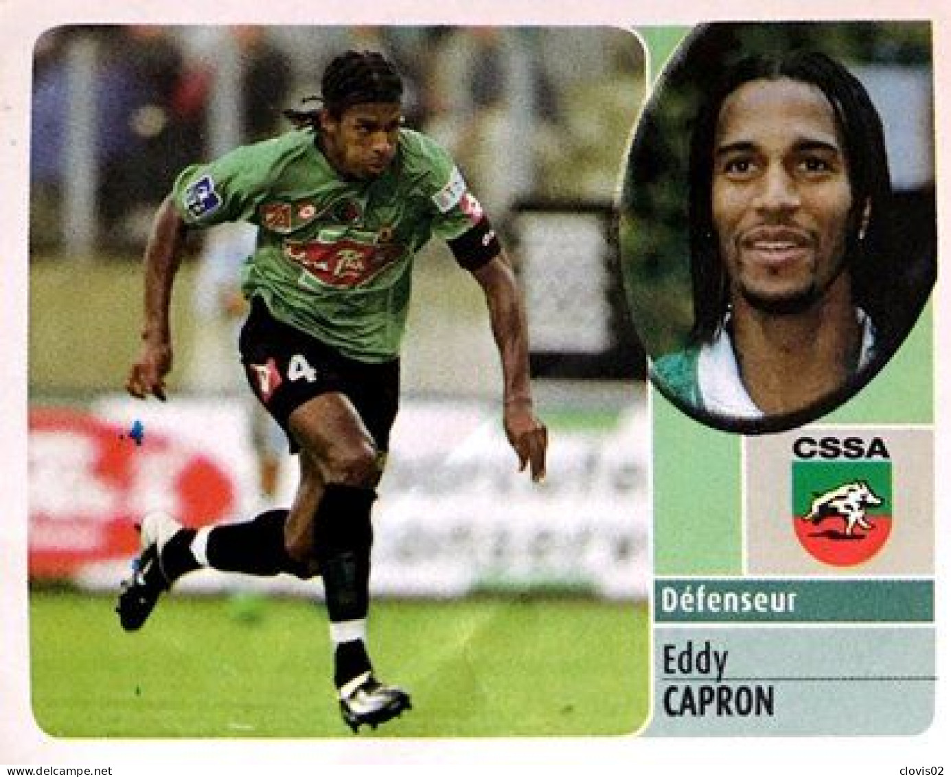 226 Eddy Capron - CS Sedan Ardennes - Panini France Foot 2003 Sticker Vignette - French Edition