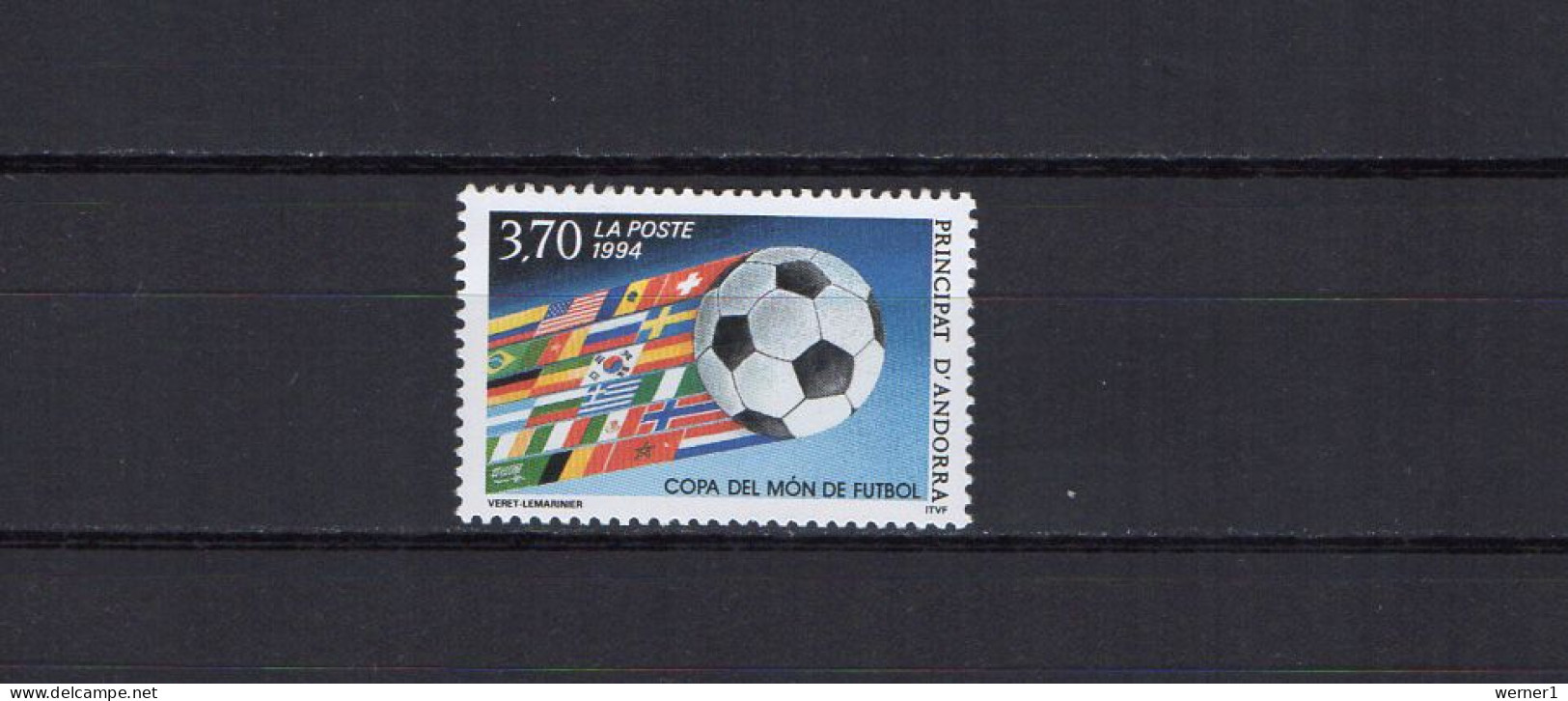 Andorra French 1994 Football Soccer World Cup Stamp MNH - 1994 – États-Unis