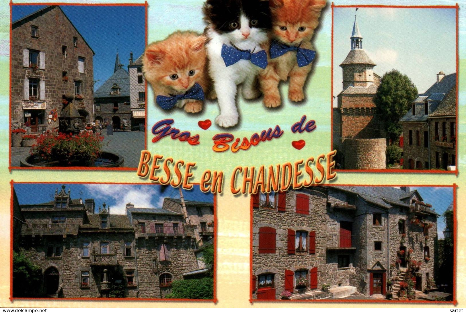 Gros Bisous De Besse En Chandesse Avec Chat - Besse Et Saint Anastaise