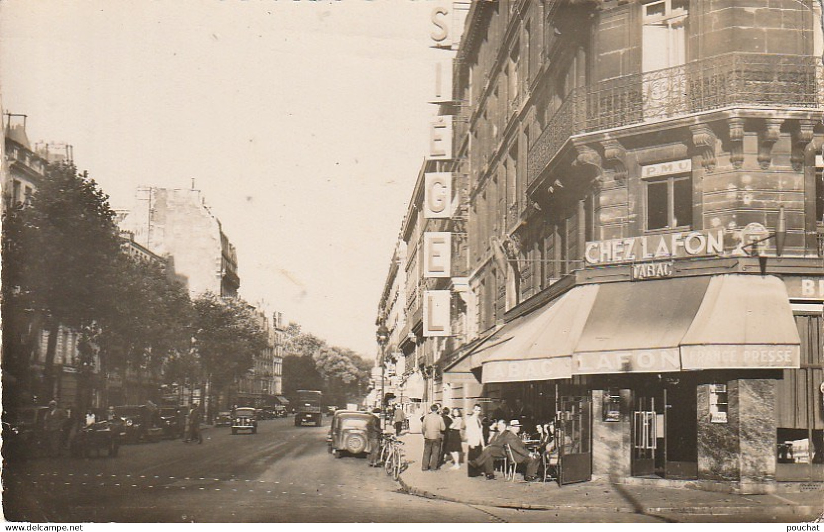 JA 1 - (75) PARIS - TABAC, PRESSE , P.M.U , CAFE " CHEZ LAFON " , RUE REAUMUR - 2 SCANS - Distrito: 03