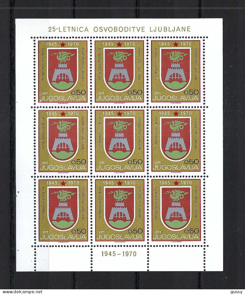 YOUGOSLAVIE Ca.1969: Minifeuille De 9 TP Neufs** - Unused Stamps