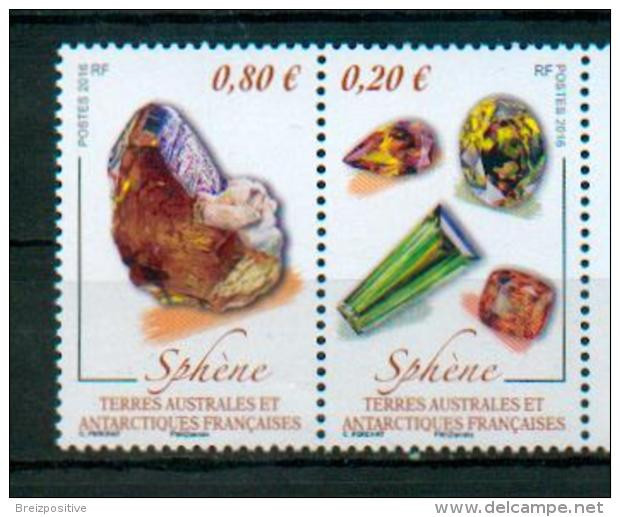 TAAF / French Antarctic & Southern Territories 2016 - Sphène / Titanite - MNH - Minerali