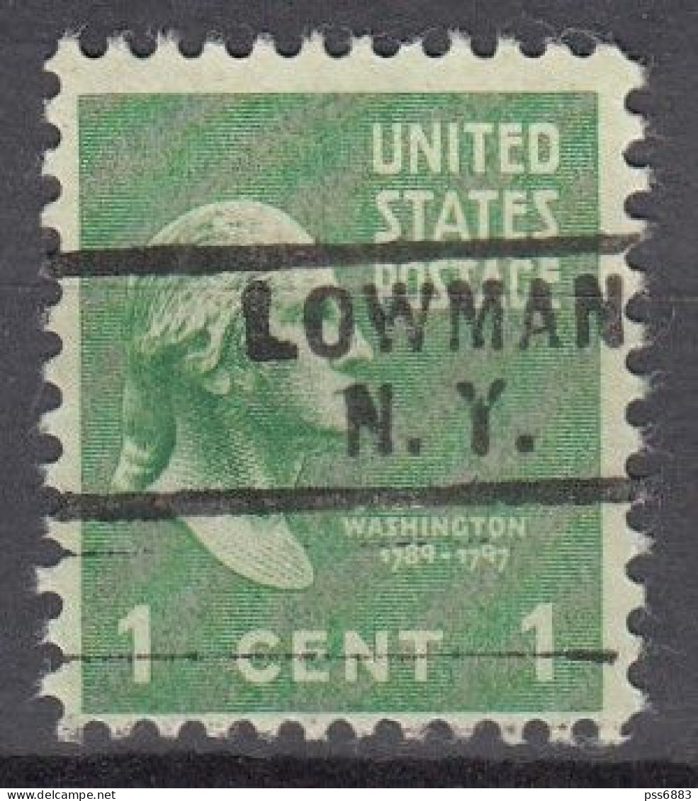 USA LOCAL Precancel/Vorausentwertung/Preo From NEW YORK - Lowman - Type: 729 - Voorafgestempeld