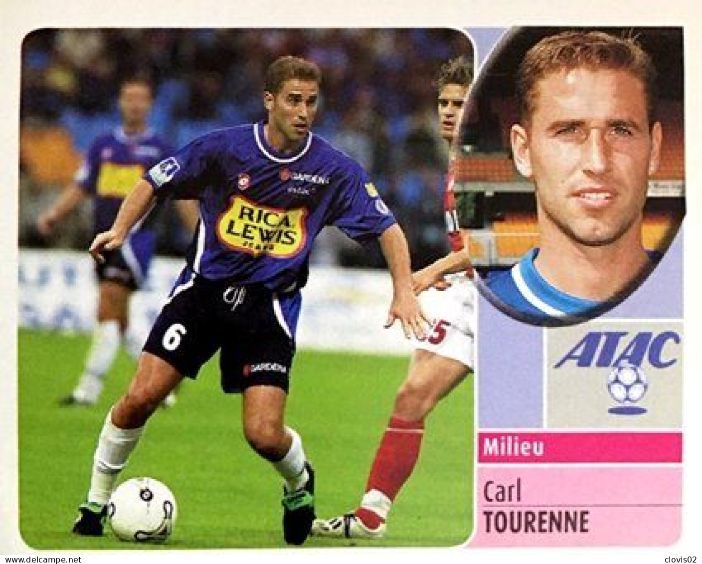 277 Carl Tourenne - ESTAC Troyes - Panini France Foot 2003 Sticker Vignette - Edition Française