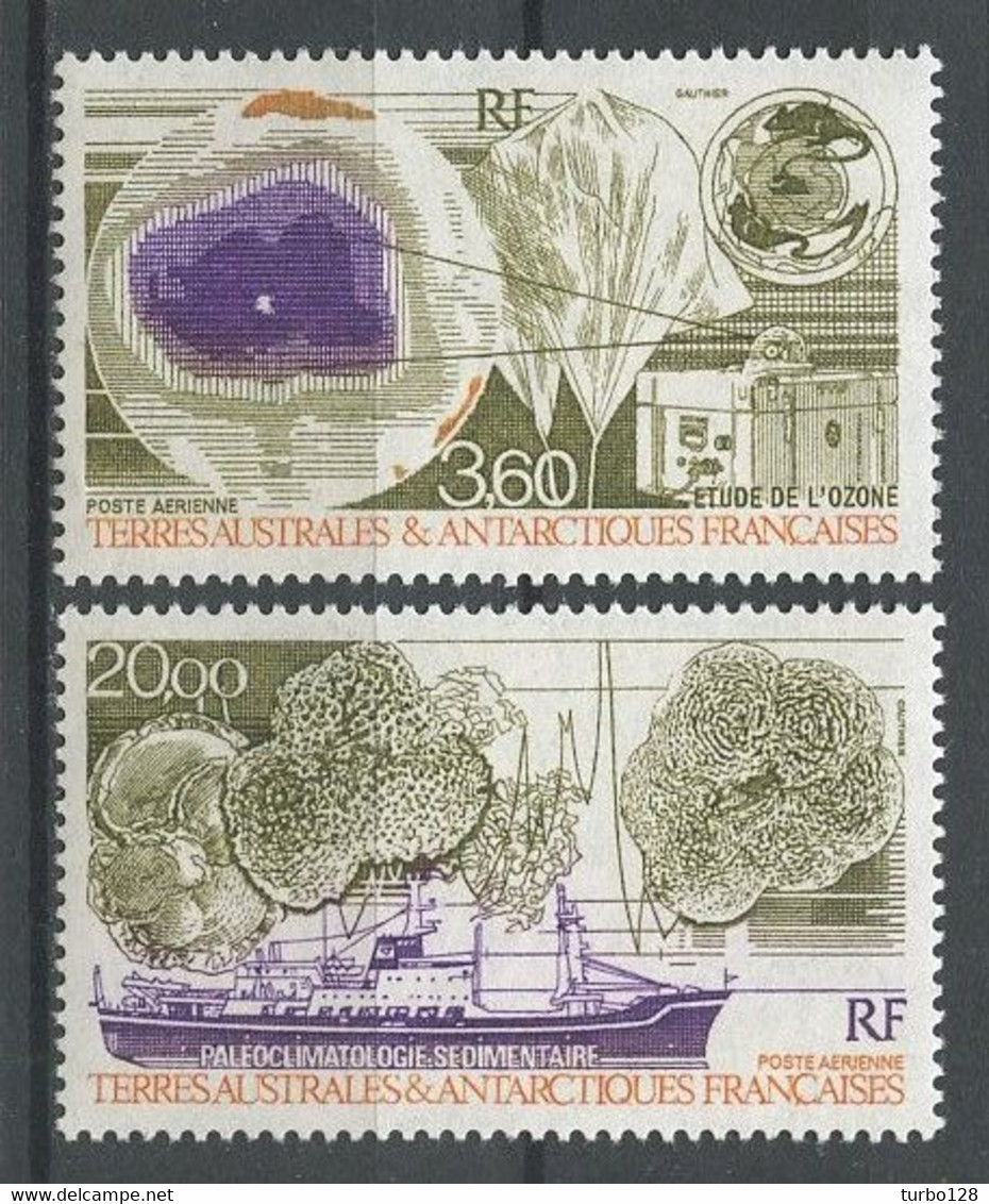 TAAF PA N° 116 Et 117 ** Neufs MNH Superbes C 13 € Climat Navire Recherche Bateaux Ballon Sédiments - Posta Aerea