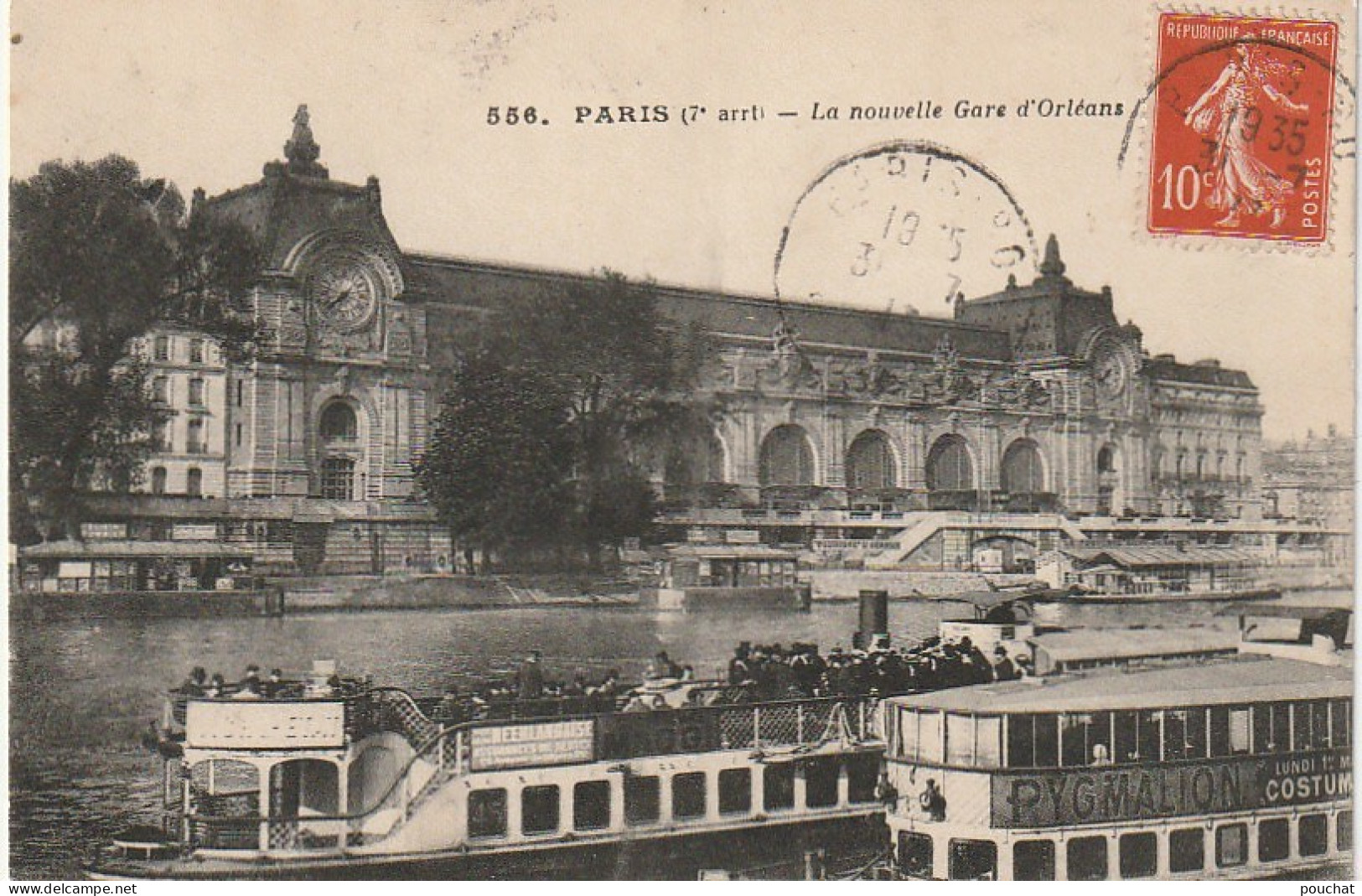 JA 4 - (75) PARIS - LA NOUVELLE GARE D' ORLEANS - BATEAUX PROMENADES - 2 SCANS - Metropolitana, Stazioni