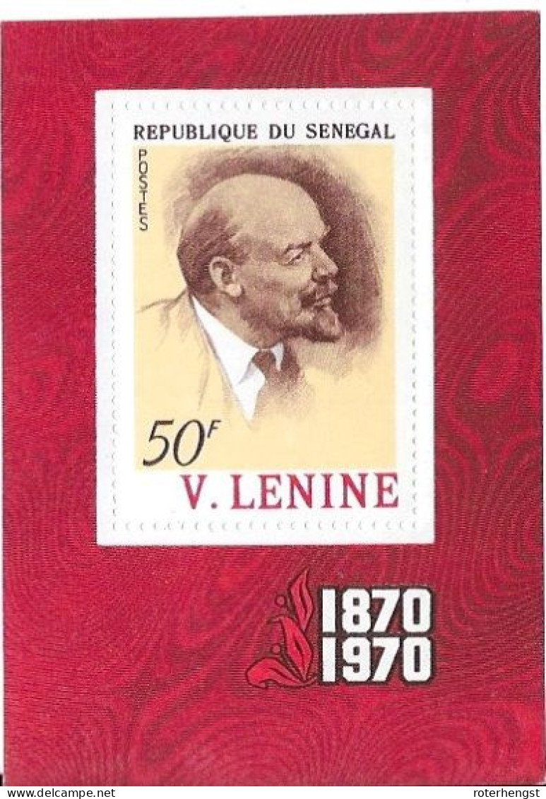 Senegal Sheet Mnh** 1970 Lenin Lenine 4.5 Euros - Senegal (1960-...)