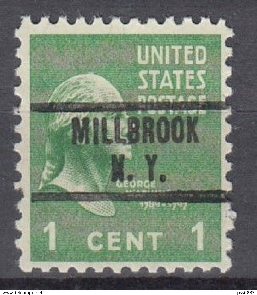 USA LOCAL Precancel/Vorausentwertung/Preo From NEW YORK - Millbrook - Type: 734 - Preobliterati
