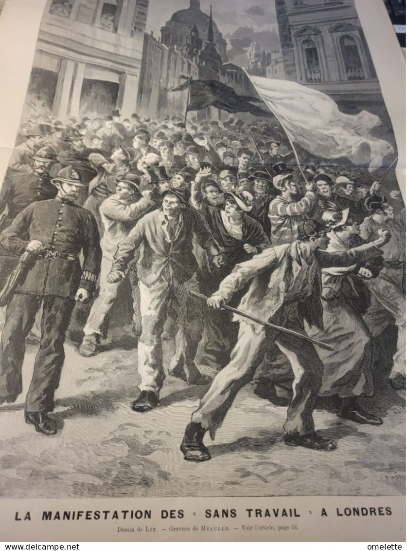 JOURNAL ILLUSTRE 94 /SOUDAN DOUGAI COLONEL BONNIER /LONDRES MANIFESTATION SANS TRAVAIL /PONT BONNEUIL - Revues Anciennes - Avant 1900