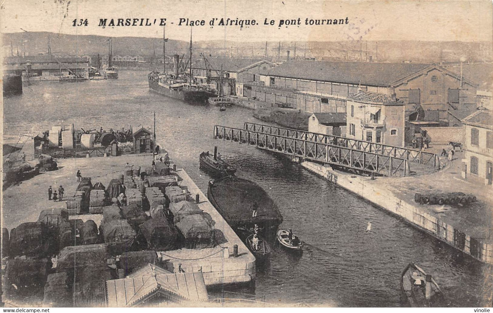 24-5352 :  MARSEILLE. PLACE D'AFRIQUE. LE PONT TOURNANT - Other & Unclassified