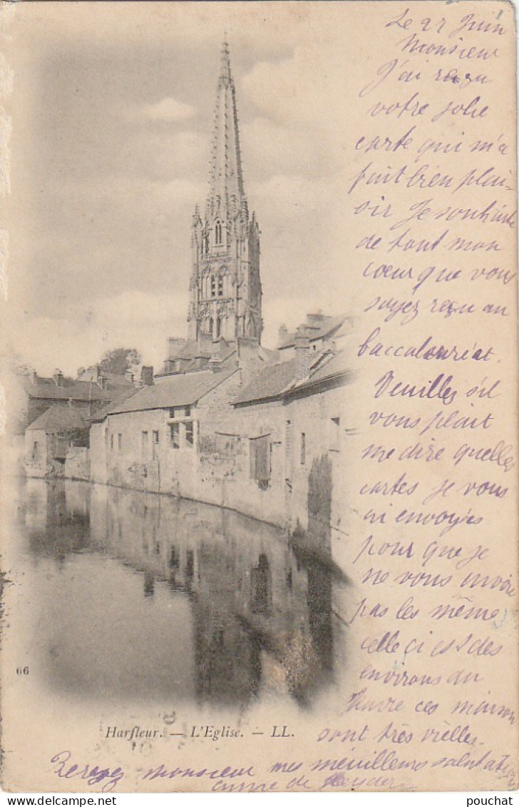 JA 11 -(76)  HARFLEUR - L ' EGLISE - 2 SCANS - Harfleur