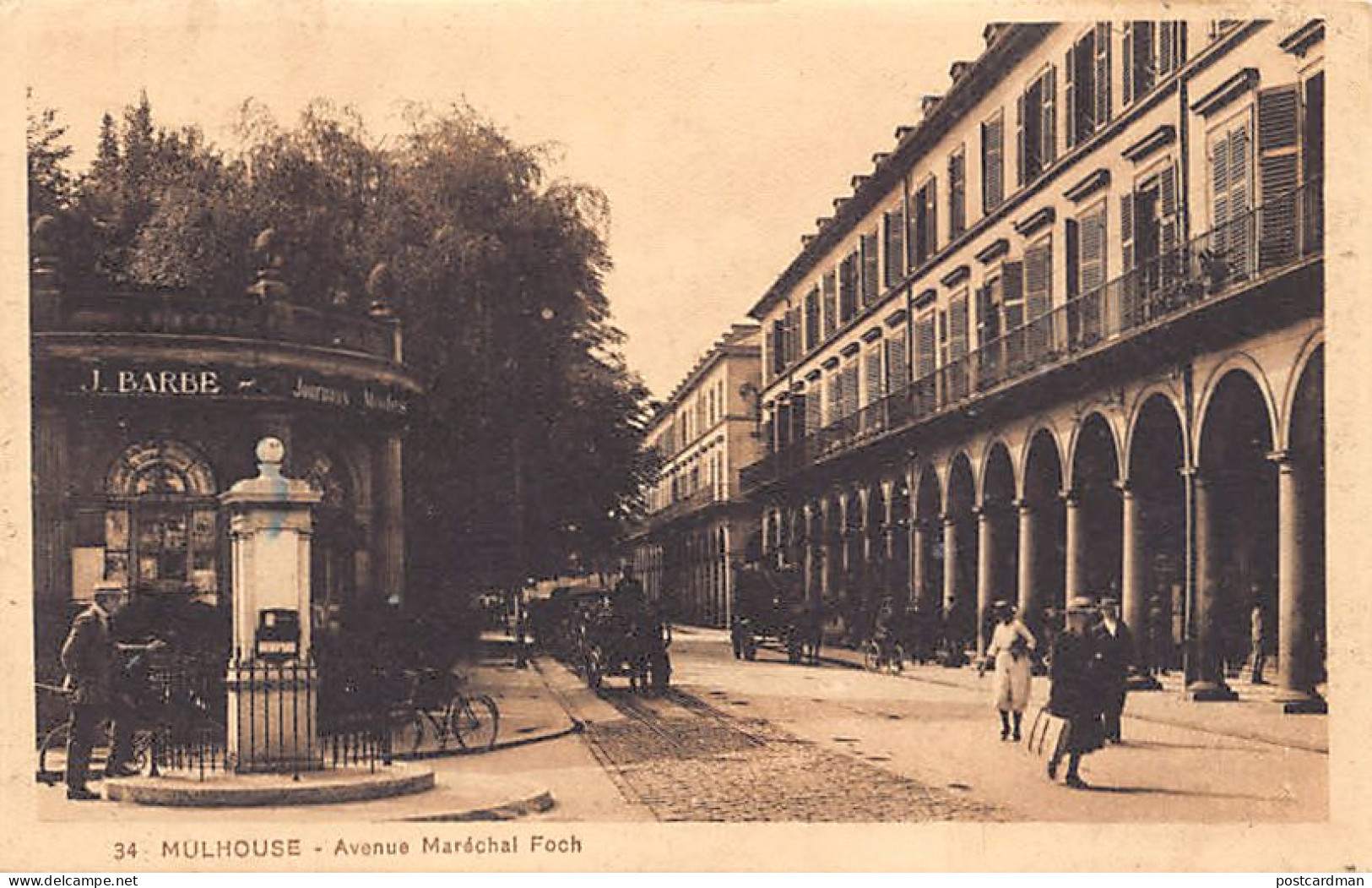MULHOUSE (68) 1929 Avenue Du Maréchal Foch Commerce J. BARBE Journaux Mode - Mulhouse