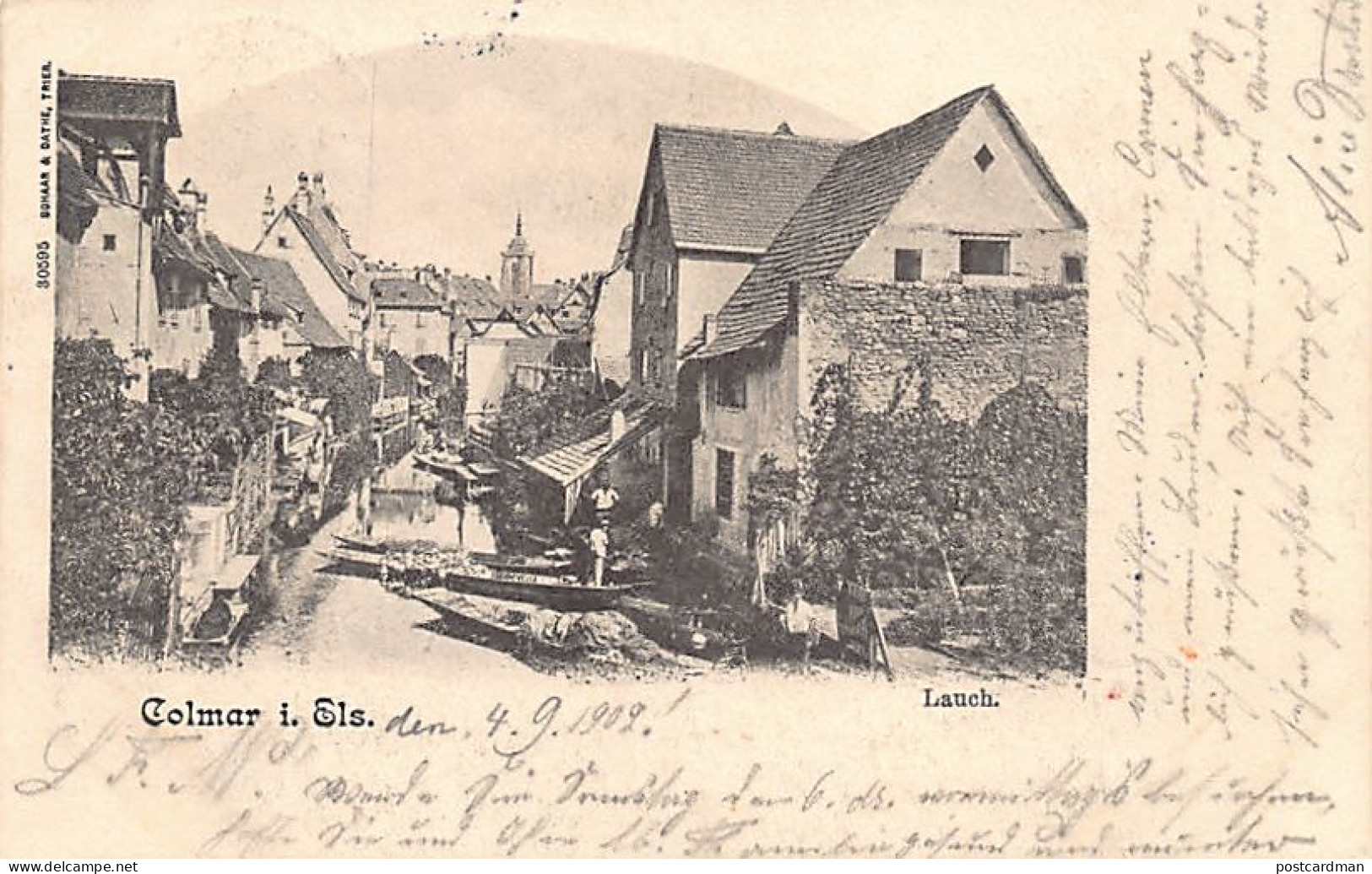 Colmar (68) 1902 La Lauch Bateliers - Colmar