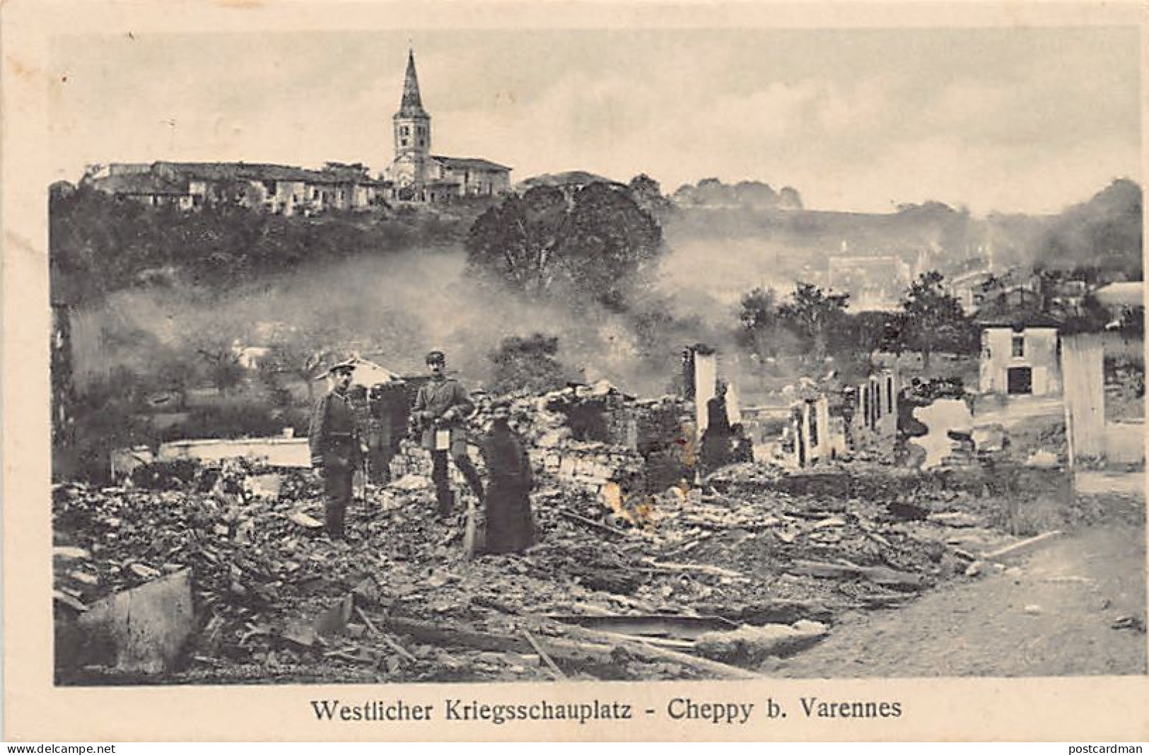 Cheppy (55) 1916 Théâtre Occidental De La Guerre Cheppy B. Varennes Westlicher Kriegsschauplatz - Altri & Non Classificati