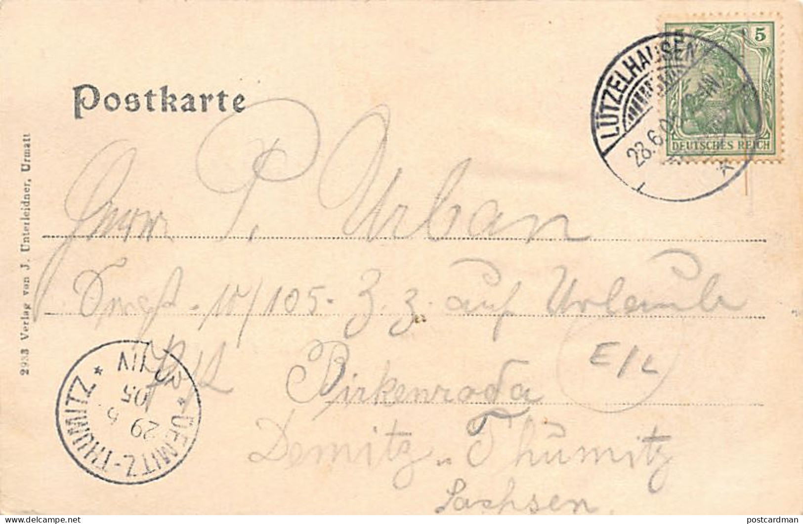 LUTZELHOUSE (67) 1905 Multivues Vue Générale - Auberge Prevot - Ferrailleur Andlauer Lützelhausen - Sonstige & Ohne Zuordnung