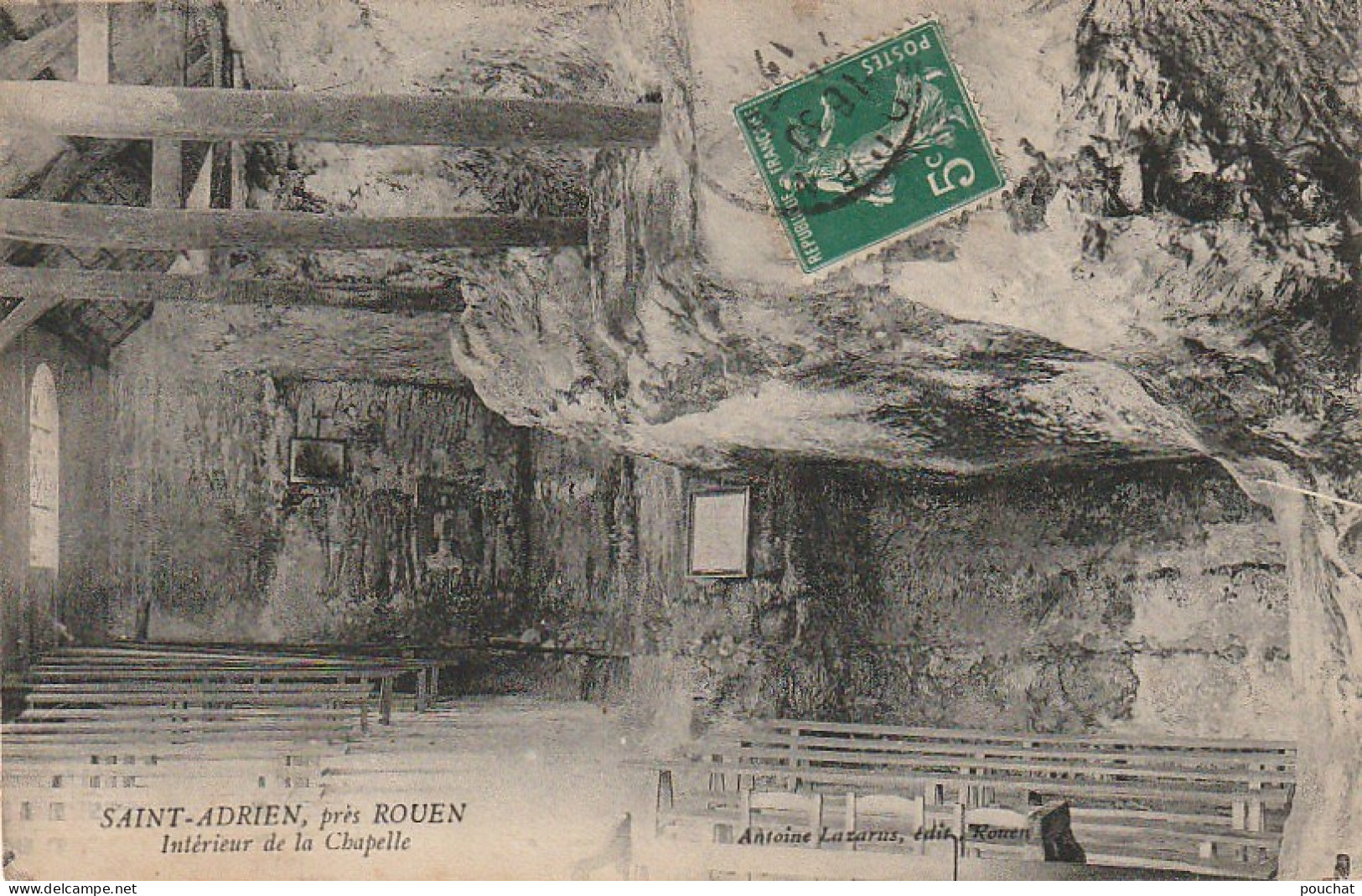 JA 11 -(76) SAINT ADRIEN , PRES ROUEN - INTERIEUR DE LA CHAPELLE - 2 SCANS - Other & Unclassified