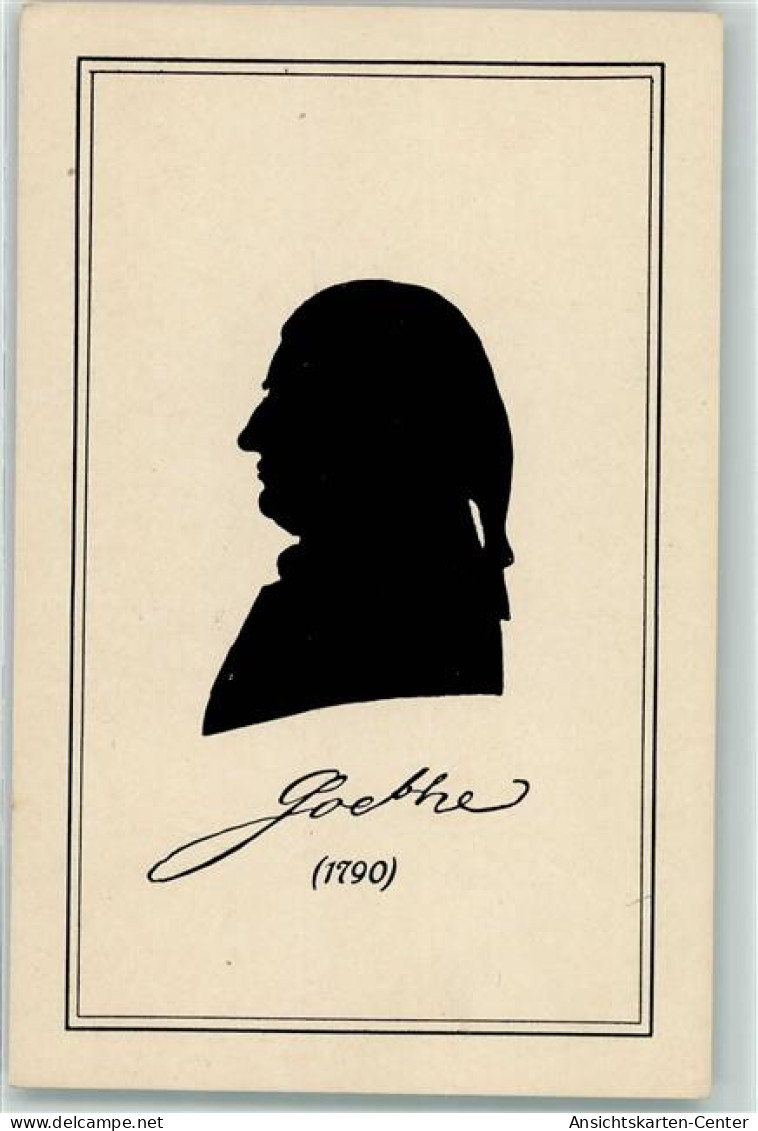 39274605 - Scherenschnitt 1790 Serie 104 Nr 1343 Historische Goethe-Silhouette - Schriftsteller