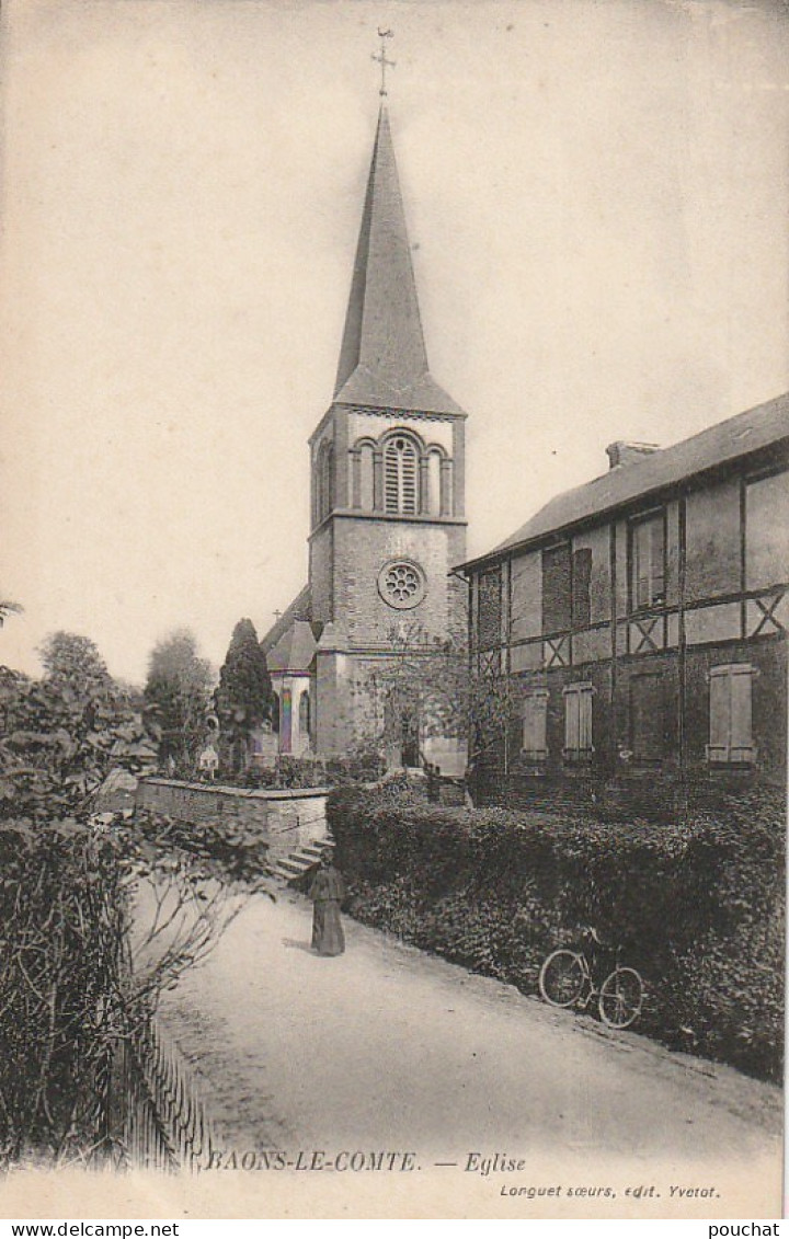 JA 11 -(76) BAONS LE COMTE - EGLISE  - 2 SCANS - Other & Unclassified