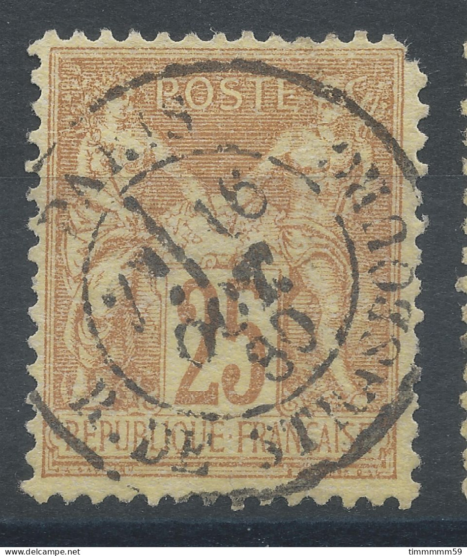 Lot N°82856   N°92, Oblitéré Cachet à Date De PARIS ( R.DE STRASBOURG) - 1876-1898 Sage (Tipo II)