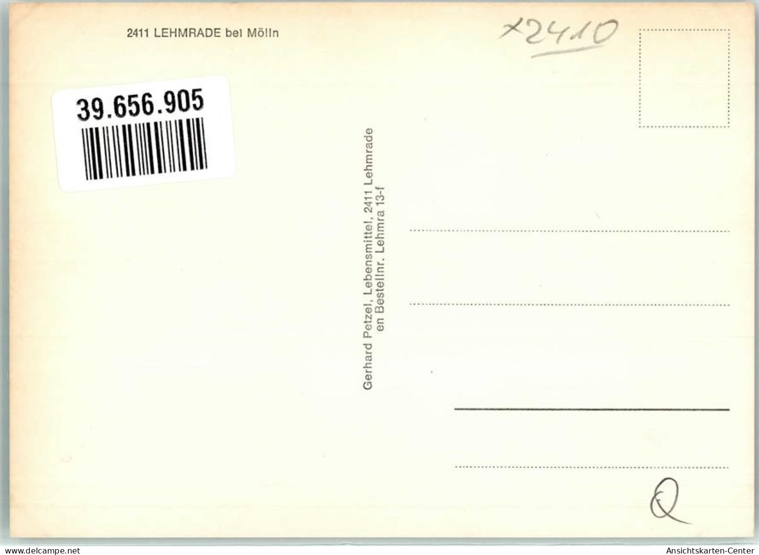 39656905 - Lehmrade , Holst - Other & Unclassified