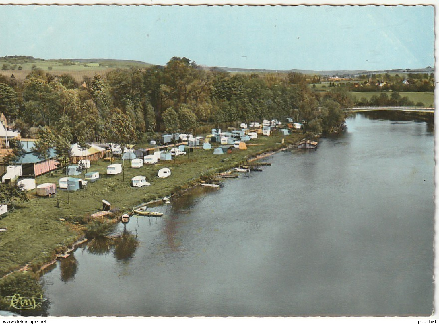 JA 12 -(77)  USSY SUR MARNE - LA MARNE - LE CAMPING -  CARTE COULEURS  - 2 SCANS  - Autres & Non Classés