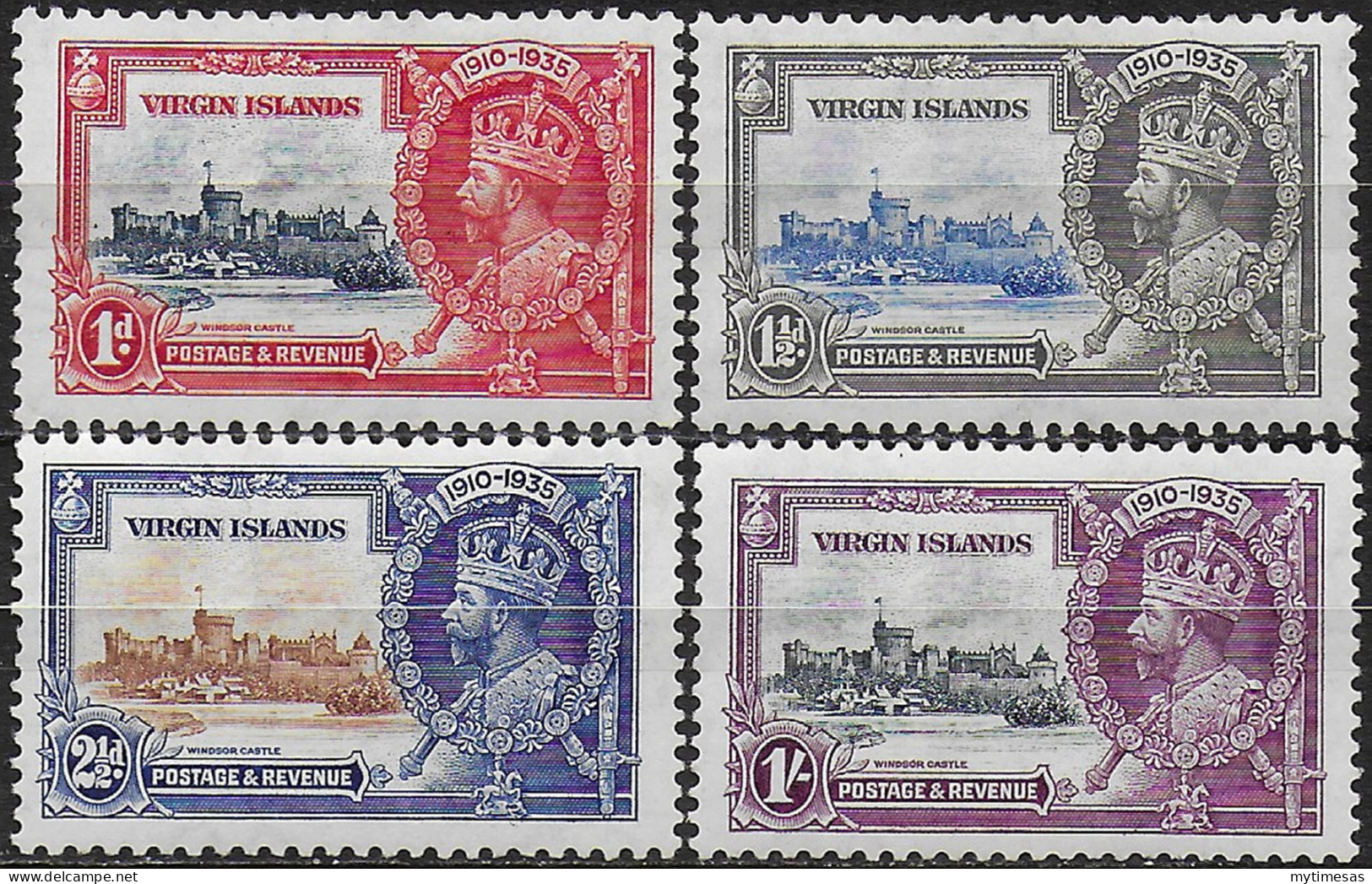 1935 British Virgin Silver Jubilee 4v. MNH SG N. 103/06 - Altri & Non Classificati