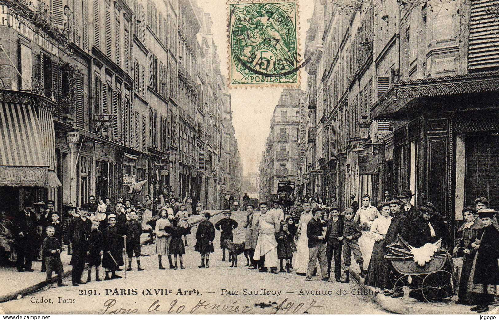 PARIS ( XVIIe Arrt )   Rue Sauffroy.    Avenue De Clichy - Paris (17)