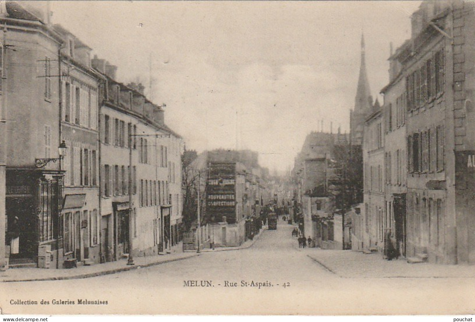 JA 14 -(77) MELUN - RUE SAINT ASPAIS - 2 SCANS  - Melun