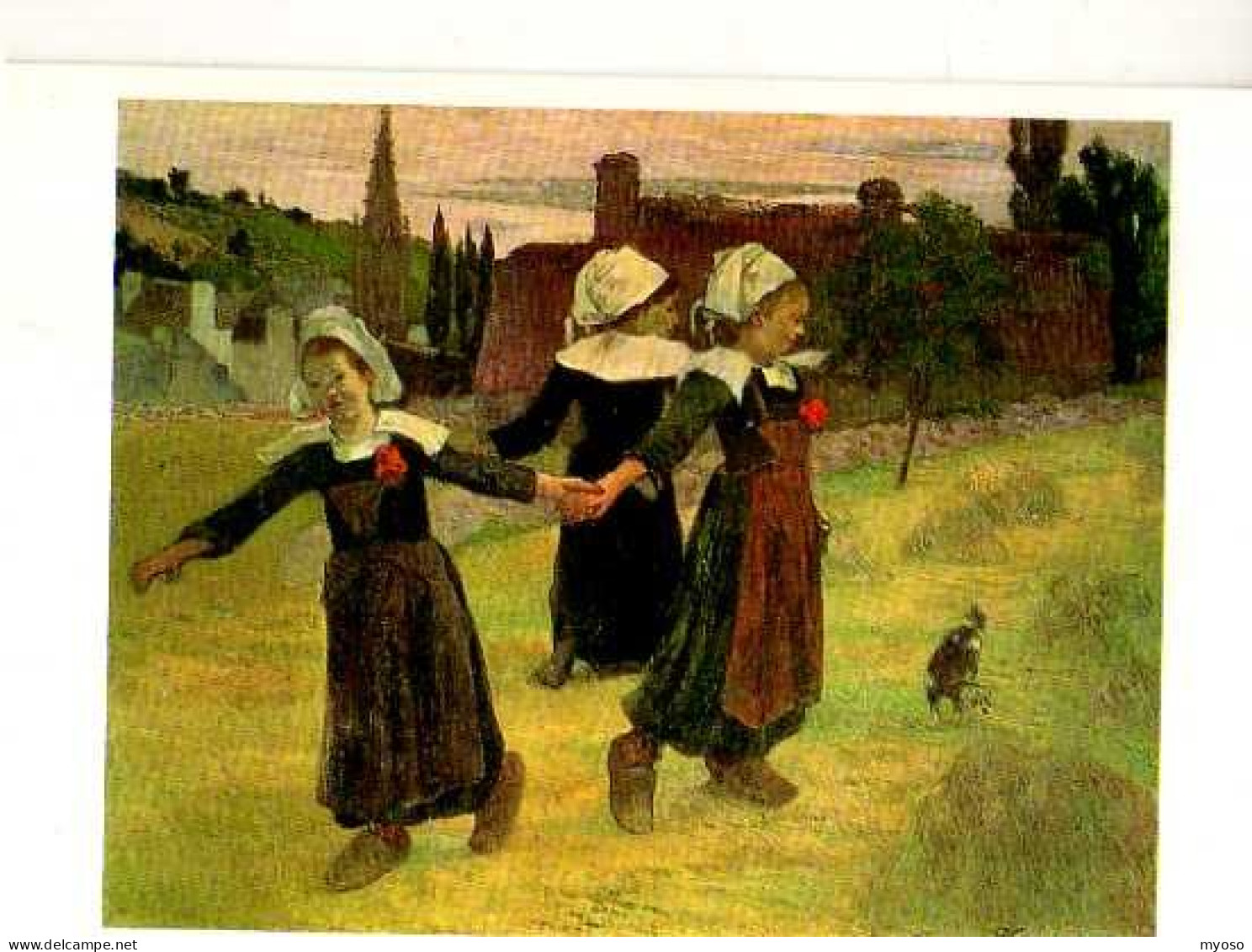 Paul GAUGUIN Femmes Bretonnes Dansant Pont Aven - Malerei & Gemälde