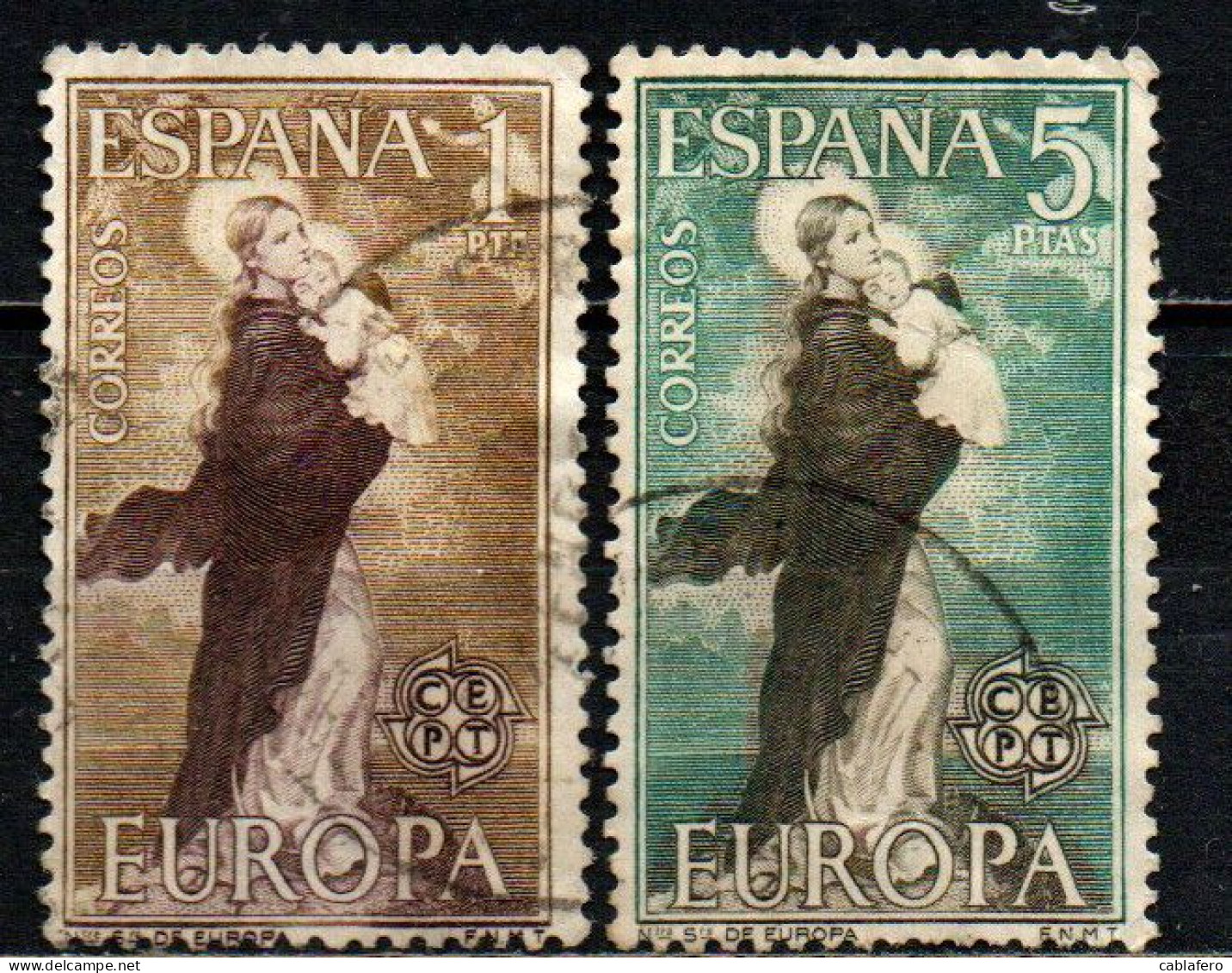 SPAGNA - 1963 - NOSTRA SIGNORA D'EUROPA - USATI - Gebraucht